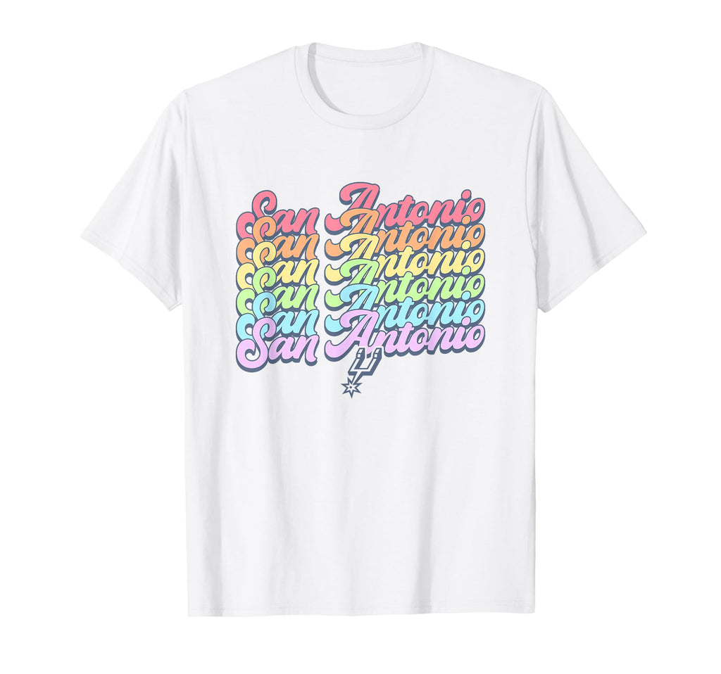 Nba San Antonio Spurs Pastel Rainbow T-Shirt - Aesthetic Graphic Men Women - T-Shirt, Sweatshirt, Hoodie