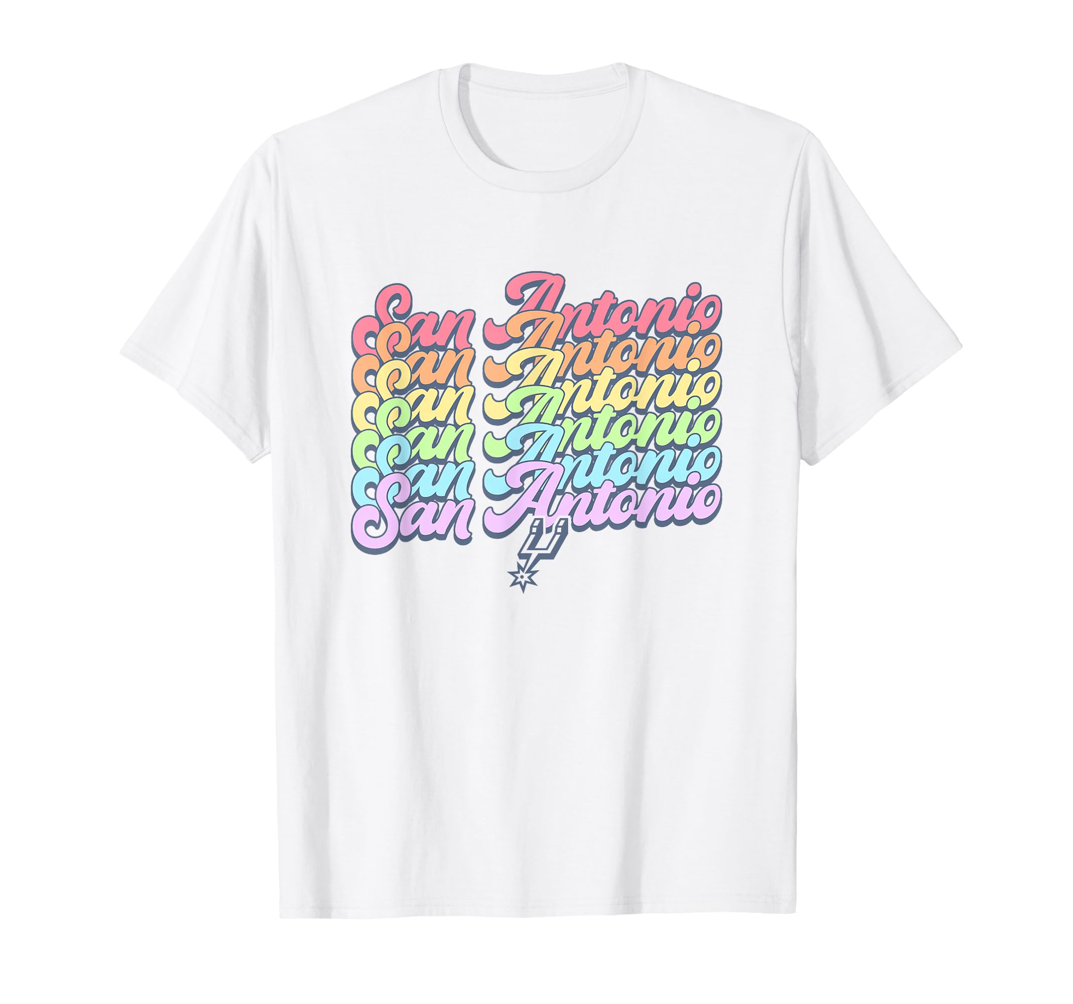 Nba San Antonio Spurs Pastel Rainbow T-Shirt - Aesthetic Graphic Men Women - T-Shirt, Sweatshirt, Hoodie