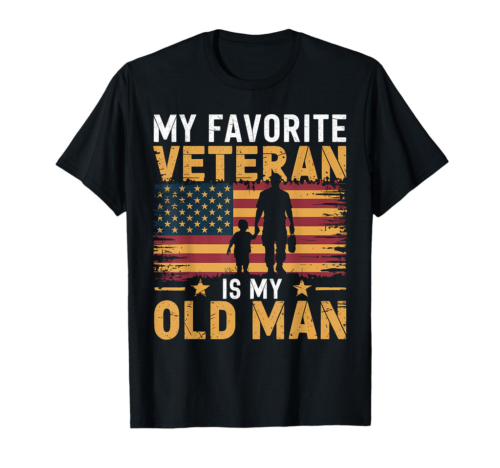 Veteran Old Love American Flag Dad T-Shirt - Trendy Graphic Men Women - T-Shirt, Sweatshirt, Hoodie