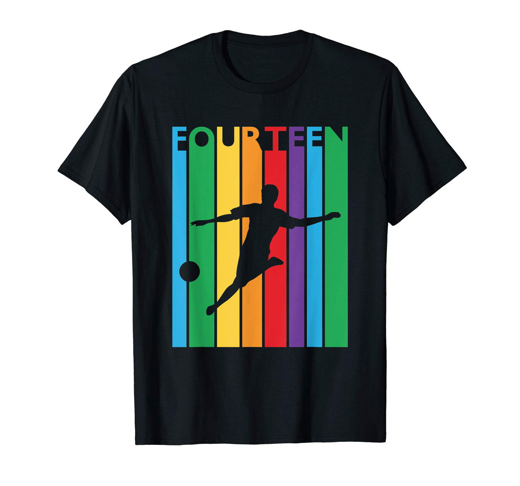 14Th Birthday Gift Fourteen Colorful T-Shirt - Custom Art Print for Adults - T-Shirt, Sweatshirt, Hoodie