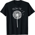 Retro Vintage Blow Me Dandelion Funny Minimalist - Adult & Kids T-Shirts, Sweatshirts & Hoodies apparel design preview 1