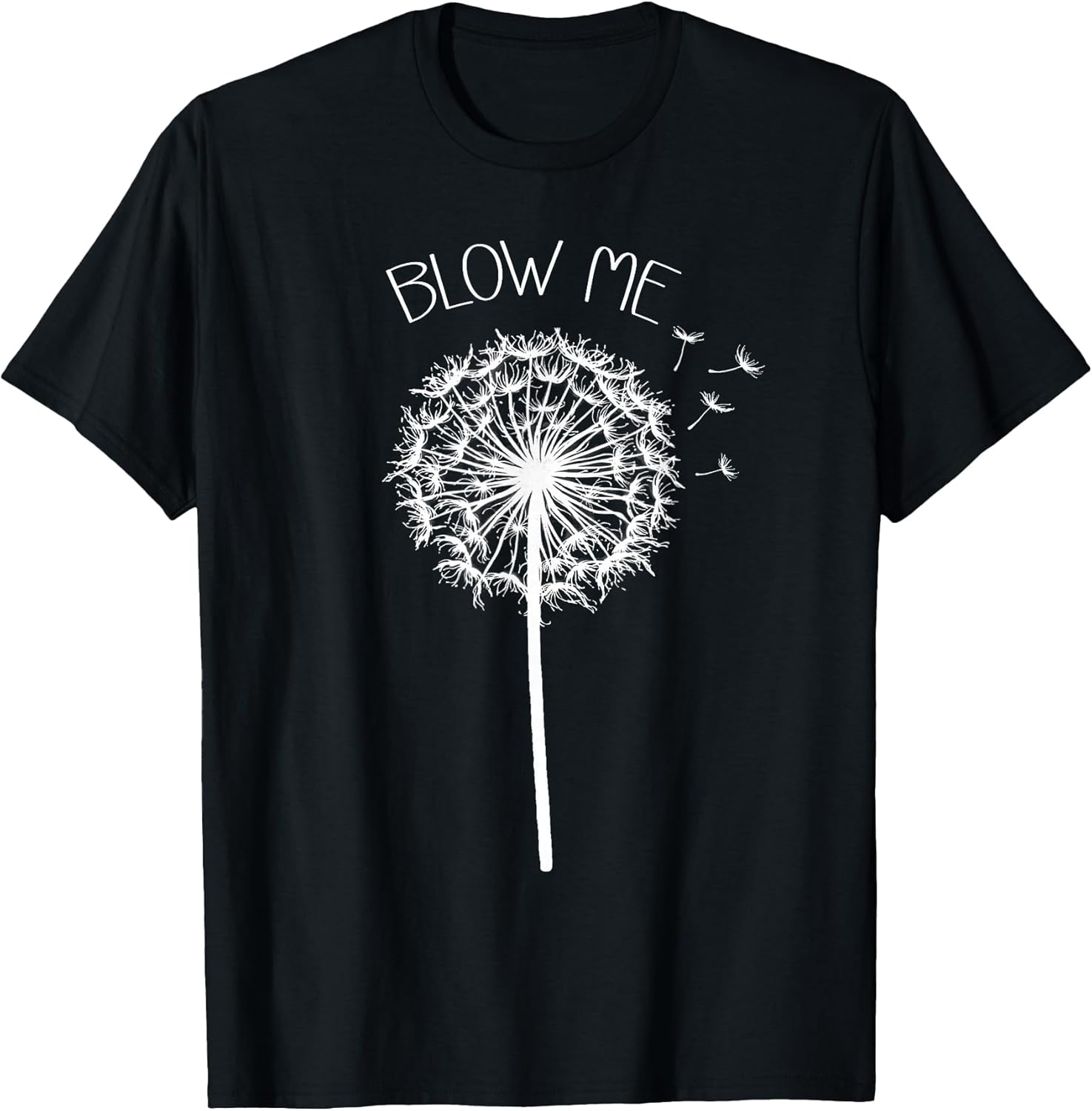 Retro Vintage Blow Me Dandelion Funny Minimalist - Adult & Kids T-Shirts, Sweatshirts & Hoodies apparel design preview 1