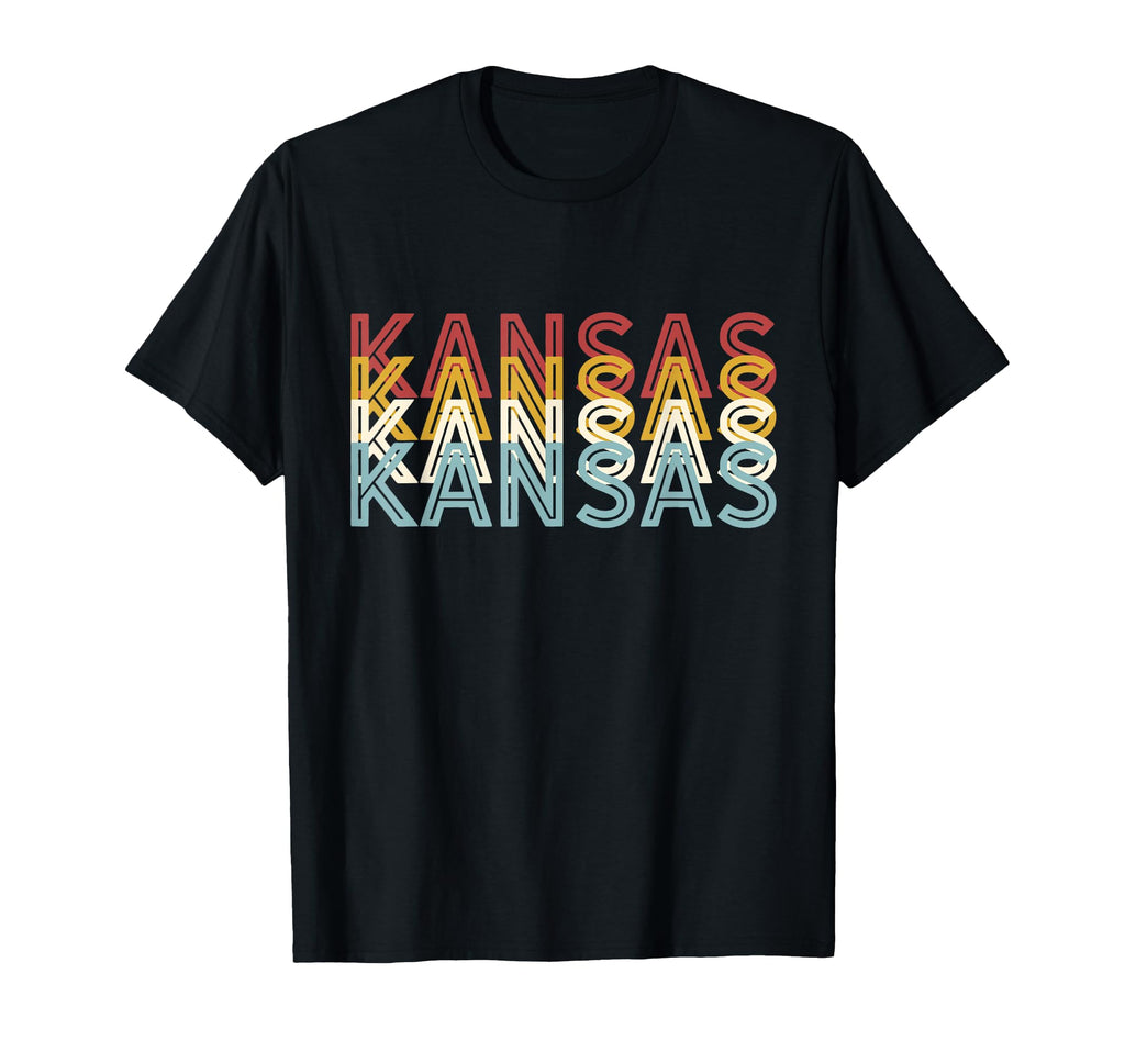 Usa 70S State Kansas T-Shirt - Fun Novelty Design Men Women - T-Shirt, Sweatshirt, Hoodie
