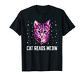 Cat Reads Meow Funny Cat Lover Kitten T-Shirt - Graphic Print for Adults - T-Shirt, Sweatshirt, Hoodie