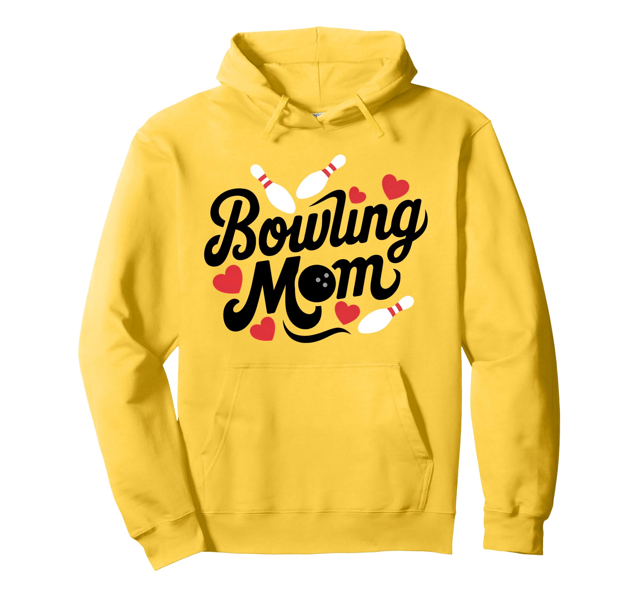 Bowling Mom Bowling League Mother Womens Hoodie - Trendy Graphic Men Women - T-Shirt, Sweatshirt, Hoodie