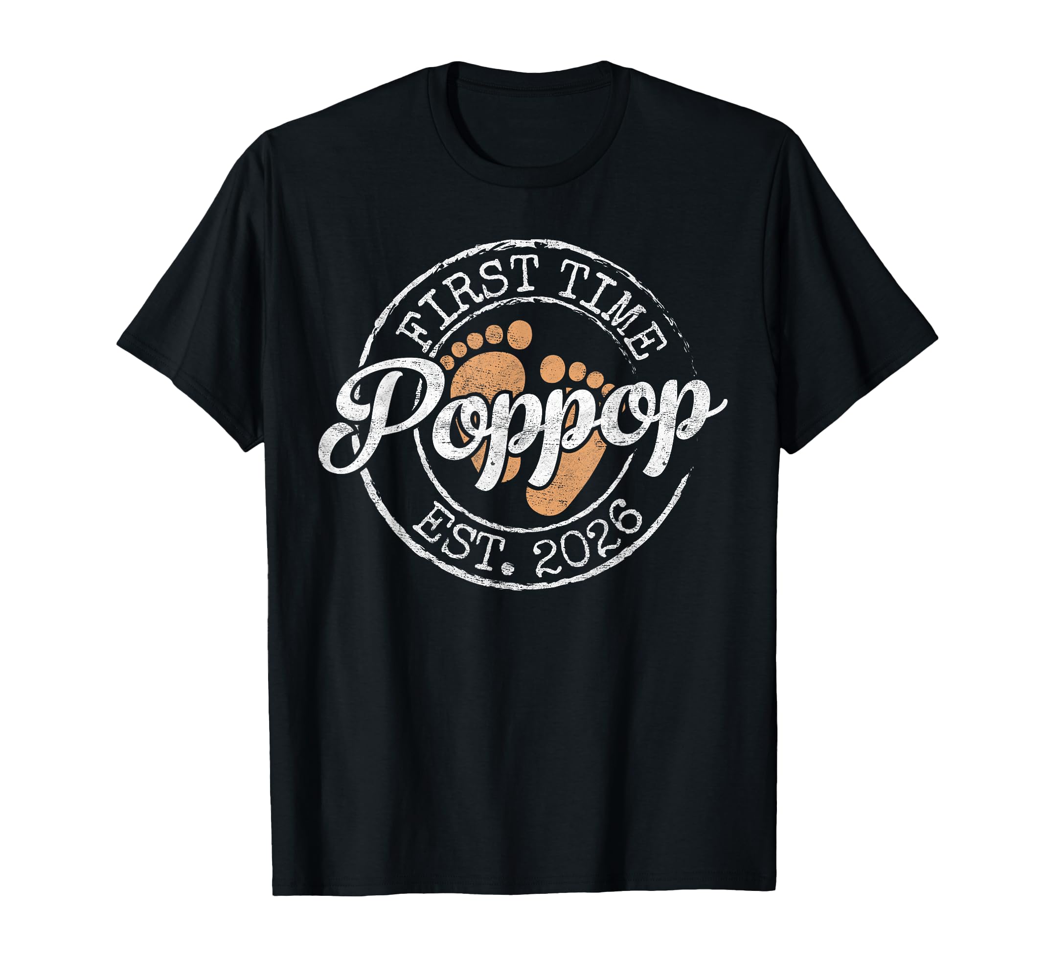 First Time Poppop Est 2026 Stamp Soon T-Shirt - Unique Graphic for Adults - T-Shirt, Sweatshirt, Hoodie