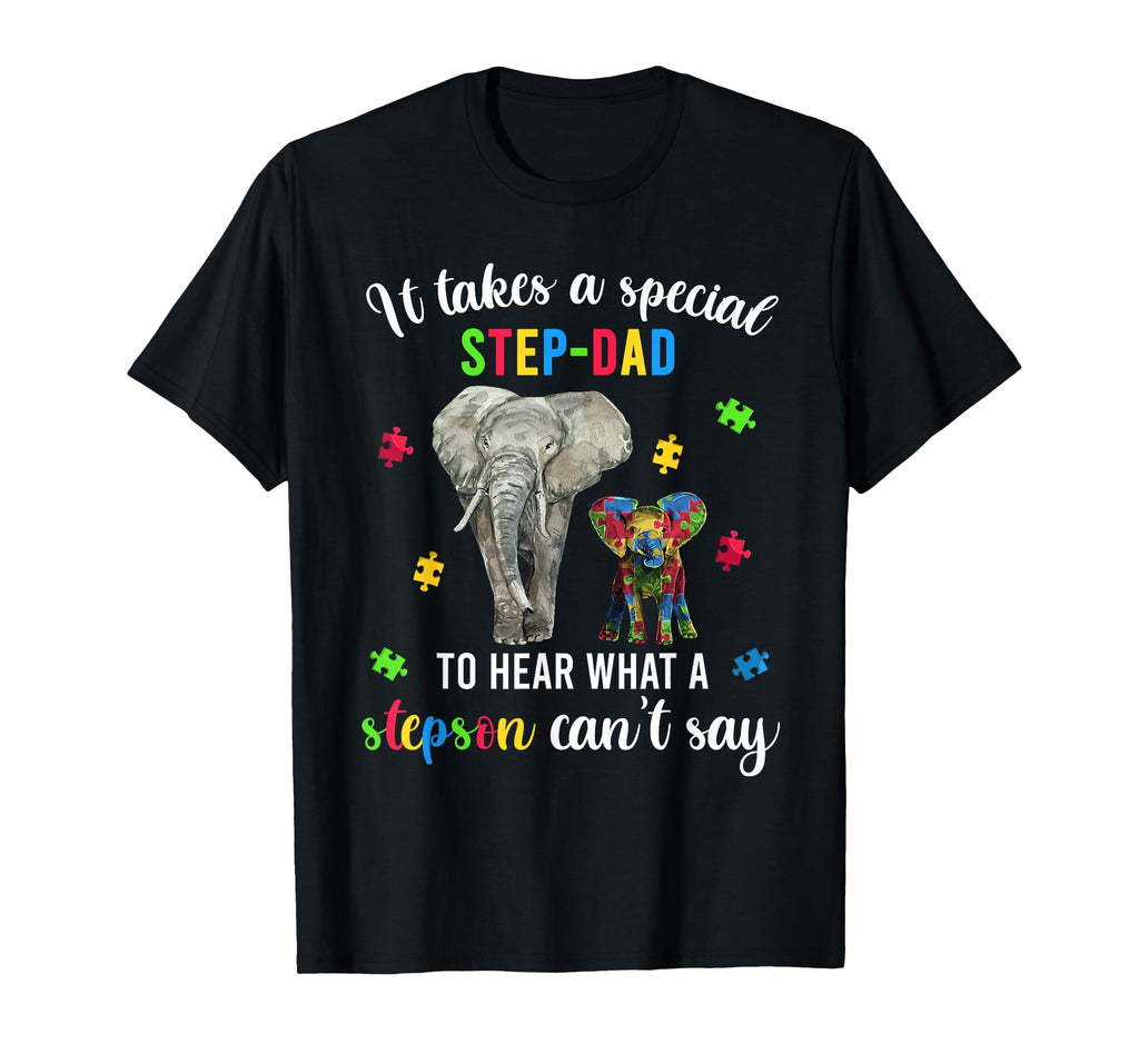 Fun Step Dad Elephant Autism T-Shirt - Streetwear Style for Adults - T-Shirt, Sweatshirt, Hoodie