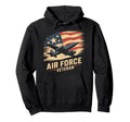 Air Force Veteran Us American Flag Dad Hoodie - Graphic Print Men Women - T-Shirt, Sweatshirt, Hoodie