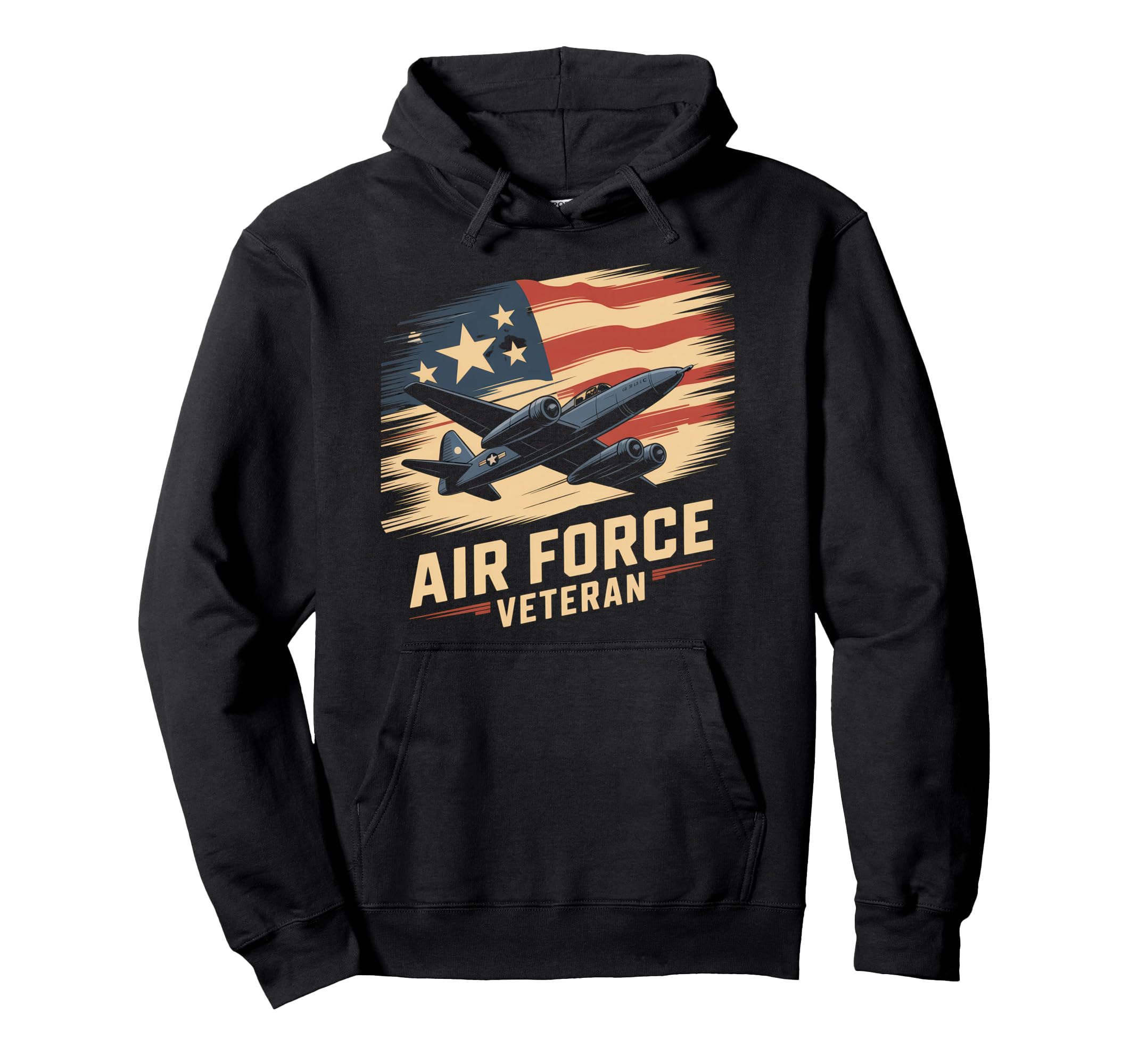 Air Force Veteran Us American Flag Dad Hoodie - Graphic Print Men Women - T-Shirt, Sweatshirt, Hoodie