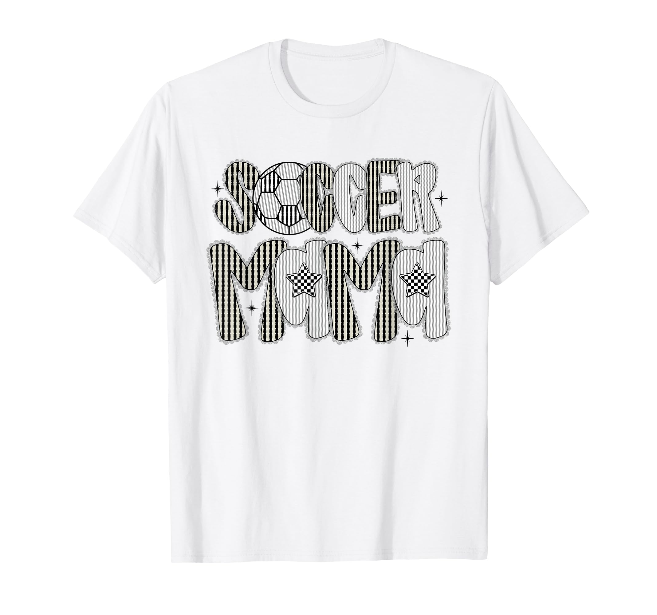 Soccer Mama Lace Mothers Day Soccer Mom T-Shirt - Graphic Print Unisex - T-Shirt, Sweatshirt, Hoodie