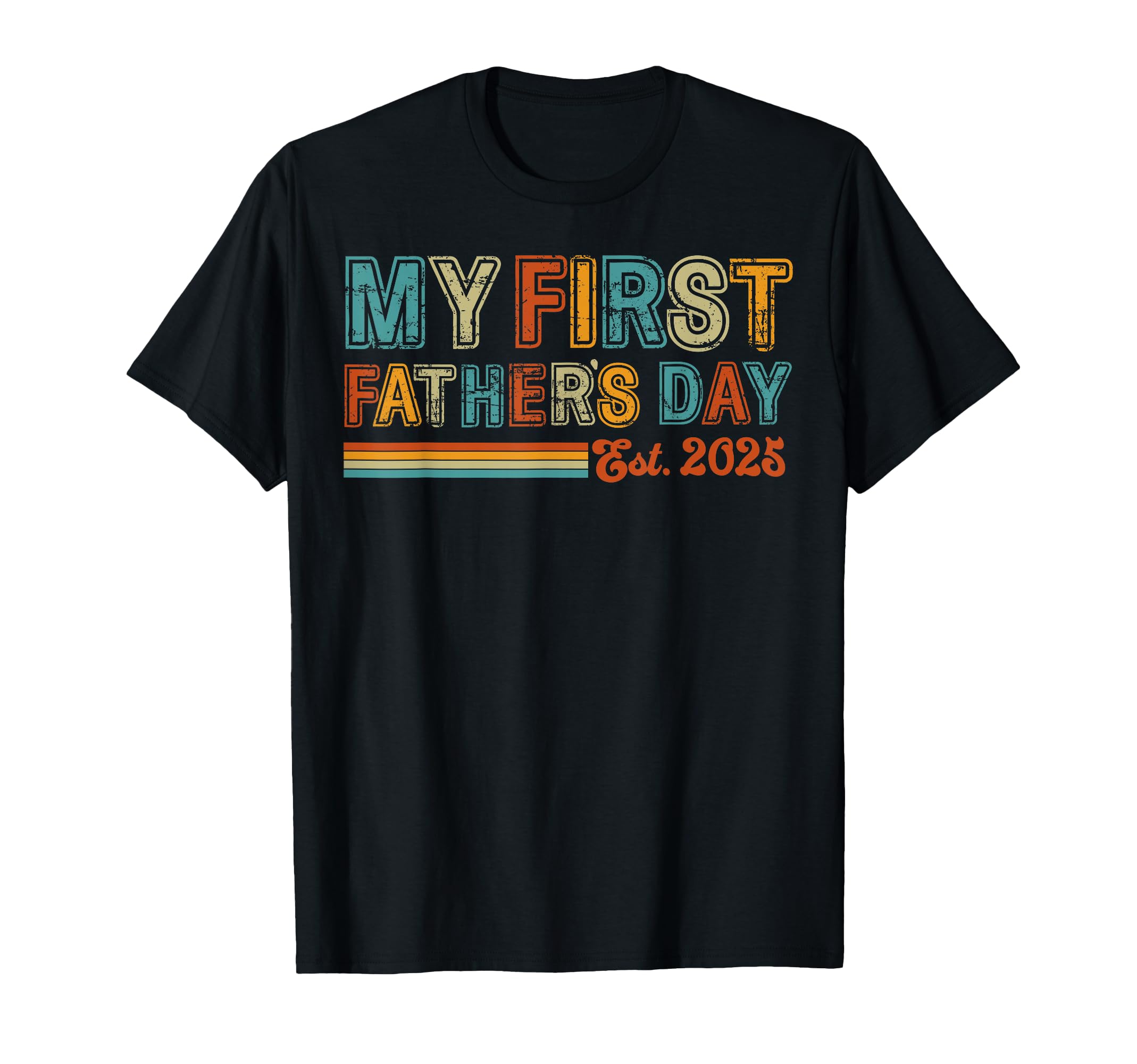 My First Fathers Day 2025 Son Dad T-Shirt - Minimalist Print for Adults - T-Shirt, Sweatshirt, Hoodie