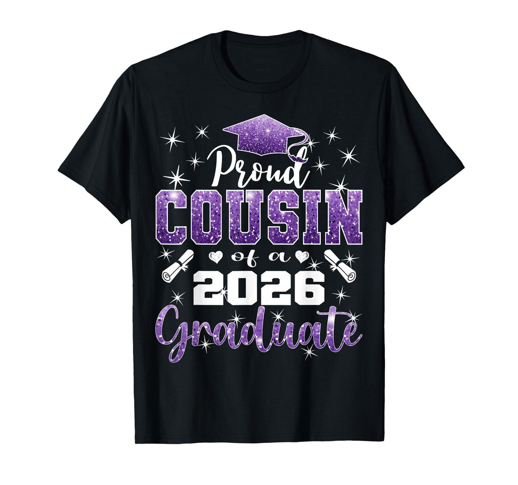 Super Proud Cousin 2026 Graduate T-Shirt - Minimalist Print for Adults - T-Shirt, Sweatshirt, Hoodie
