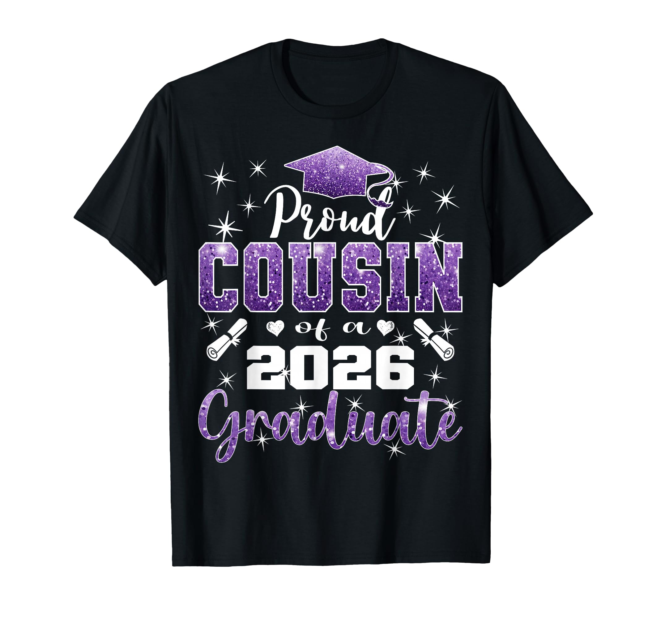 Super Proud Cousin 2026 Graduate T-Shirt - Minimalist Print for Adults - T-Shirt, Sweatshirt, Hoodie