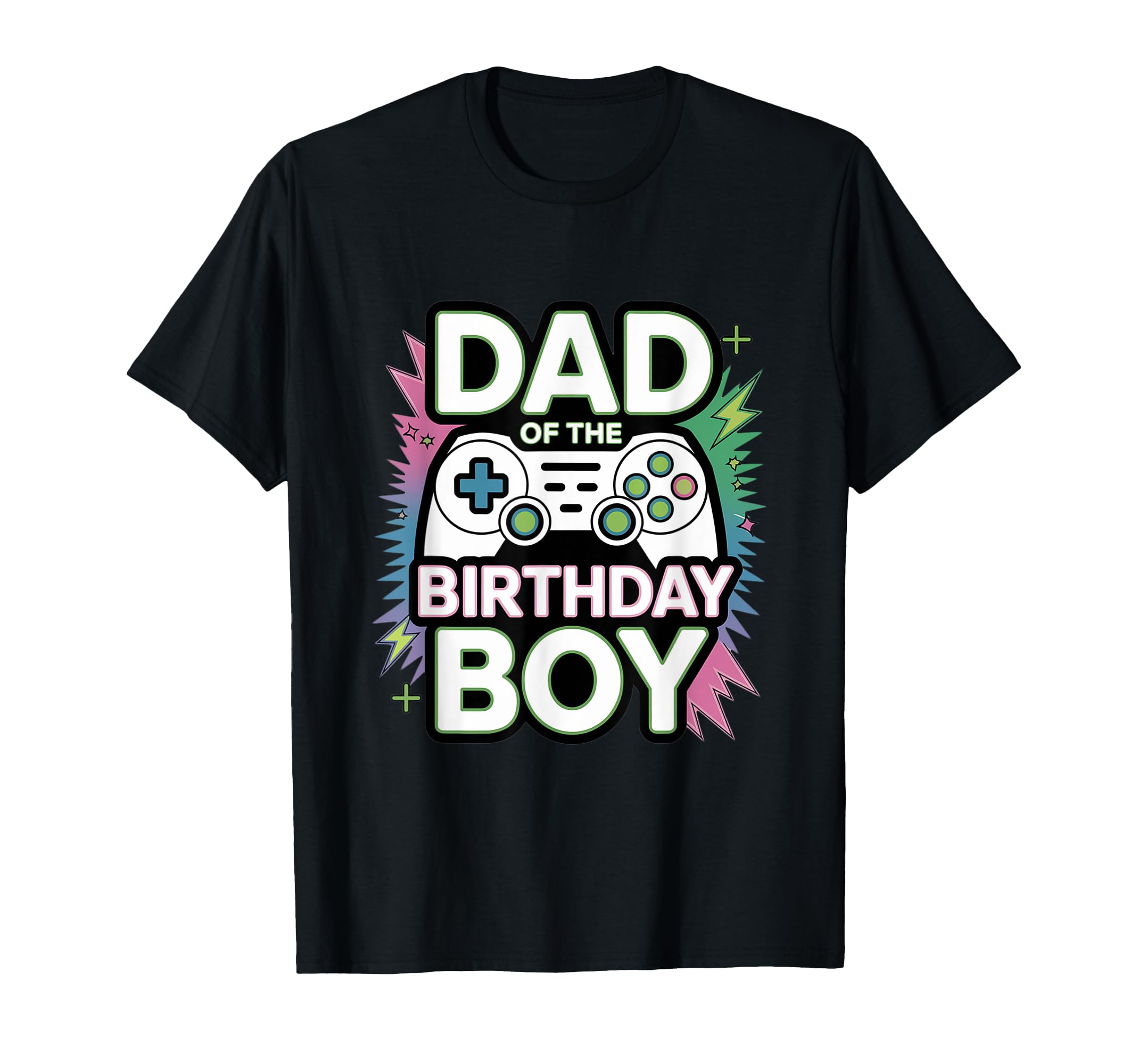 Dad Birthday Matching Video Gamer T-Shirt - Custom Art Print Unisex - T-Shirt, Sweatshirt, Hoodie