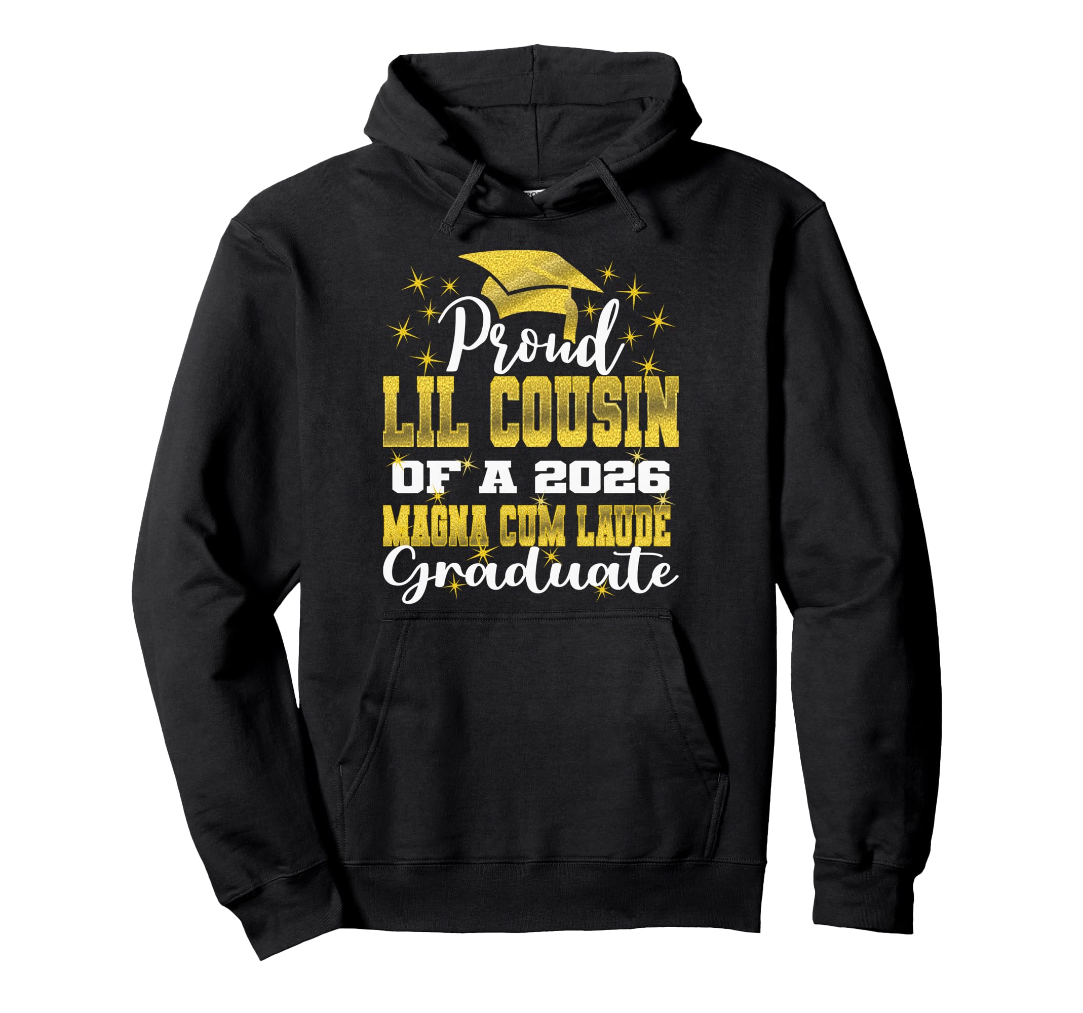 Proud Little Cousin 2026 Magna Cum Laude Hoodie - Aesthetic Graphic Unisex - T-Shirt, Sweatshirt, Hoodie