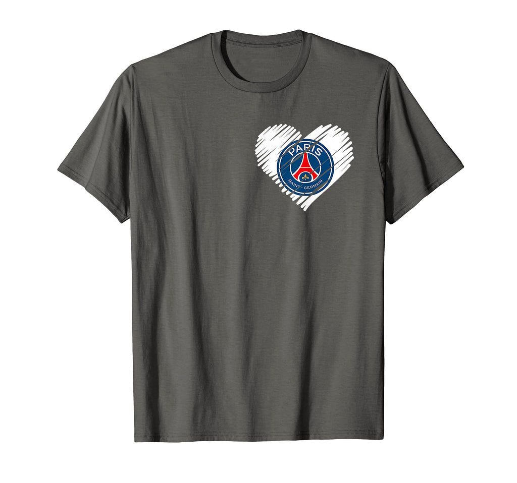 Paris Saint German Heart Flag World T-Shirt - Novelty Apparel Unisex - T-Shirt, Sweatshirt, Hoodie