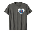 Paris Saint German Heart Flag World T-Shirt - Novelty Apparel Unisex - T-Shirt, Sweatshirt, Hoodie