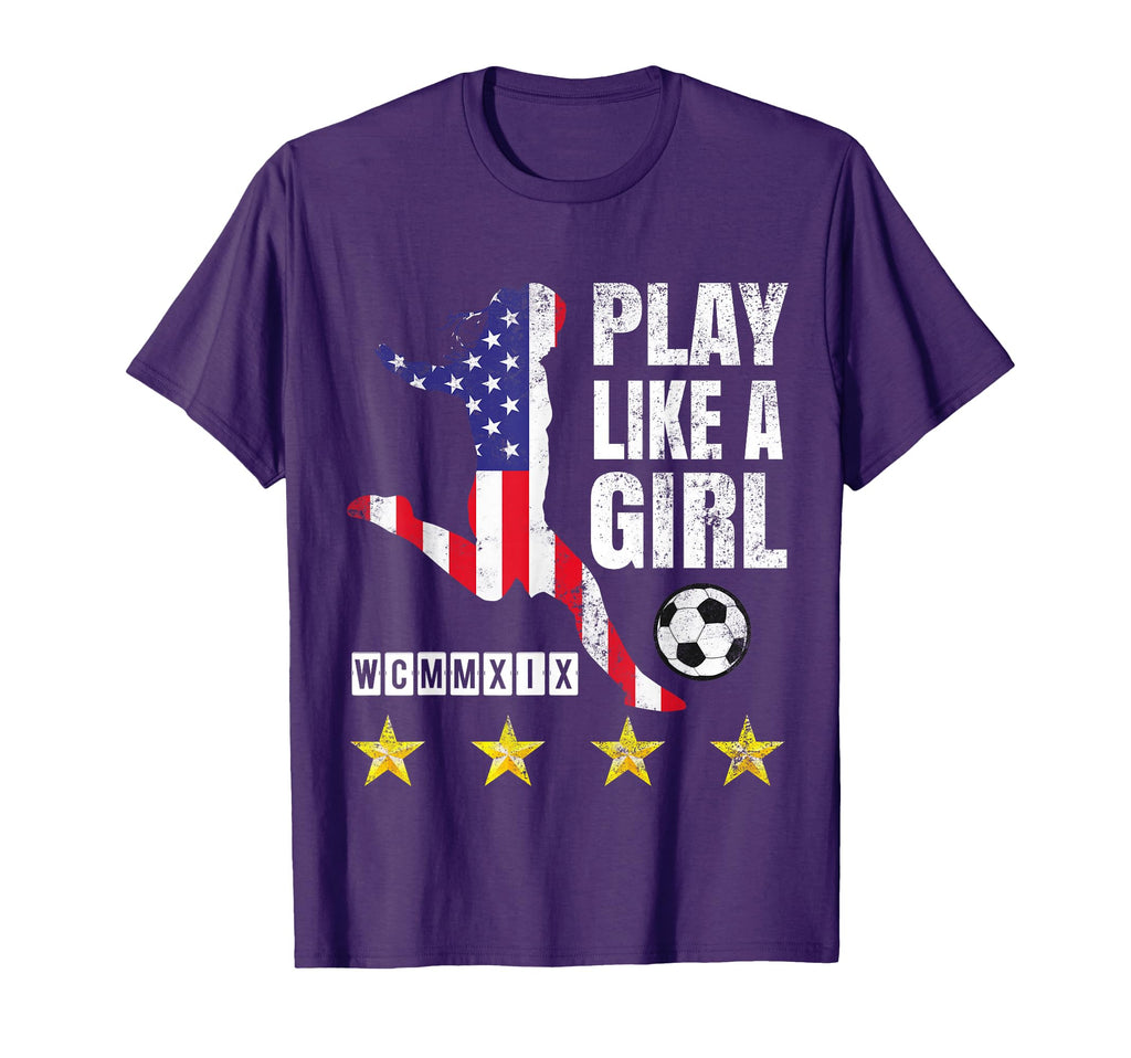 Play Like Soccer Usa United States Womens T-Shirt - Novelty Apparel Unisex - T-Shirt, Sweatshirt, Hoodie