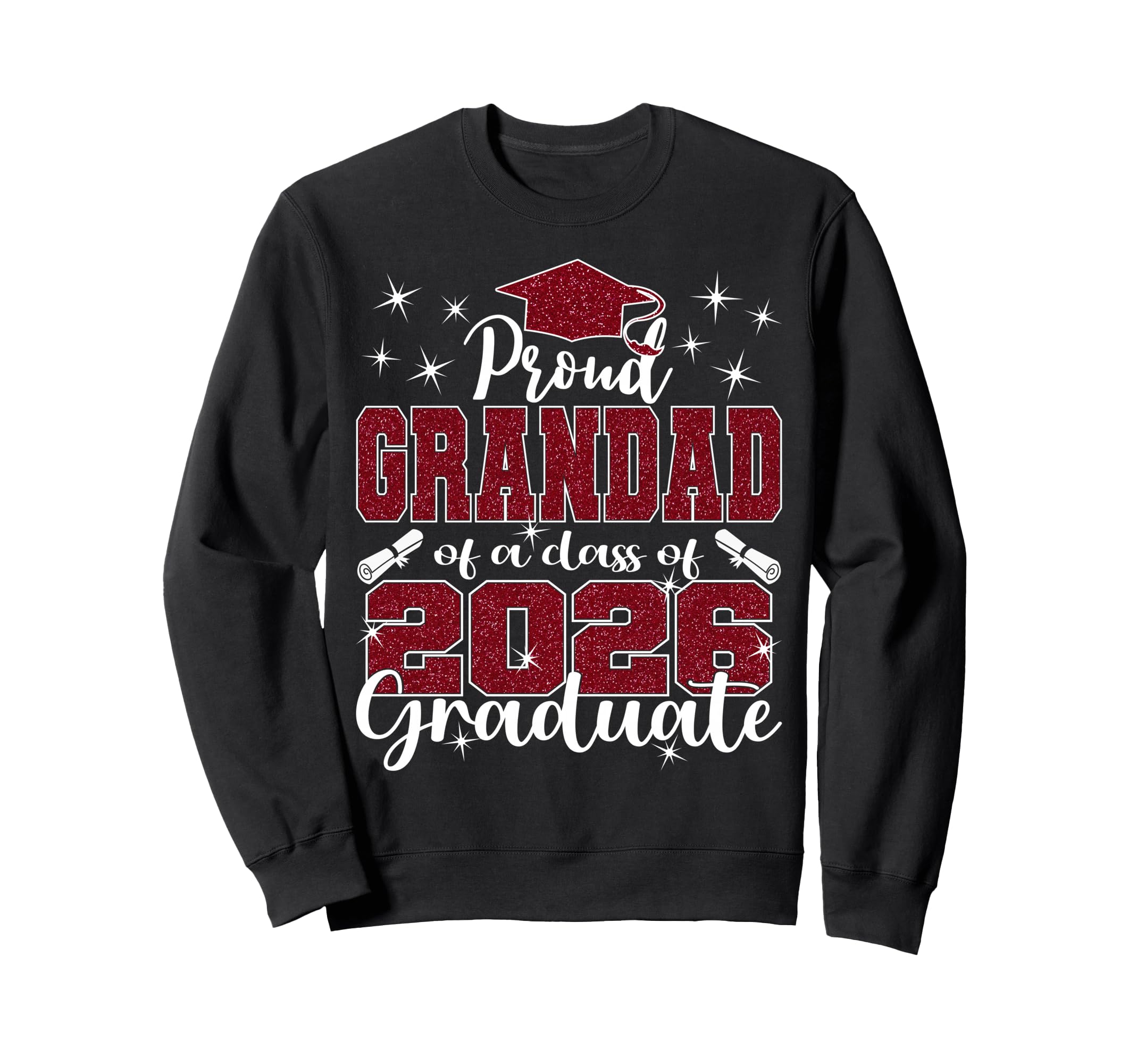 Super Proud Grandad 2026 Graduate Sweatshirt - Unique Graphic Men Women - T-Shirt, Sweatshirt, Hoodie
