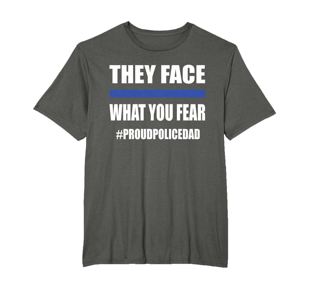 Proud Police Dad Police Officer Dad T-Shirt - Unique Graphic Men Women - T-Shirt, Sweatshirt, Hoodie