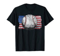 Patriotic Flag Baseball Softball 4 T-Shirt - Custom Art Print for Adults - T-Shirt, Sweatshirt, Hoodie
