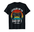 Leveled Up To Dad 2 Est 2025 Promoted To T-Shirt - Minimalist Print Unisex - T-Shirt, Sweatshirt, Hoodie