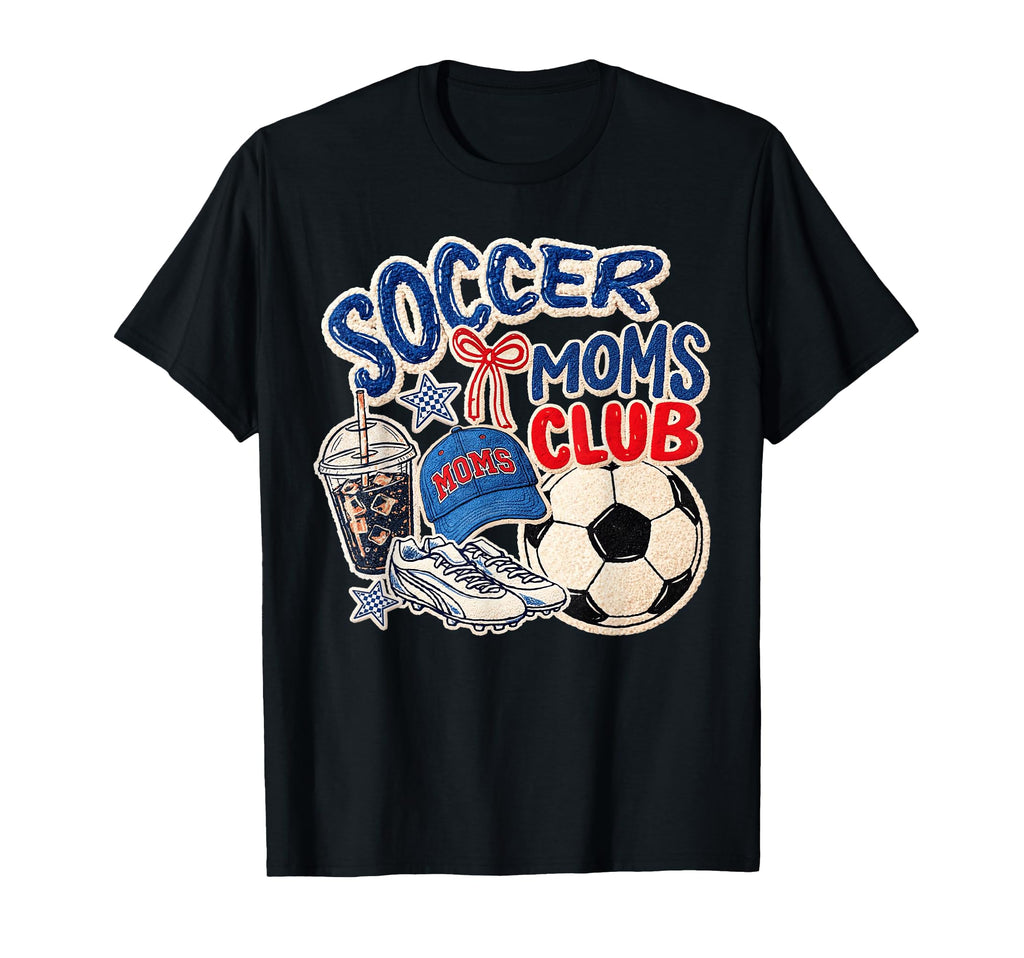 Funny Soccer Moms Club Coffee Lovers T-Shirt - Minimalist Print Unisex - T-Shirt, Sweatshirt, Hoodie