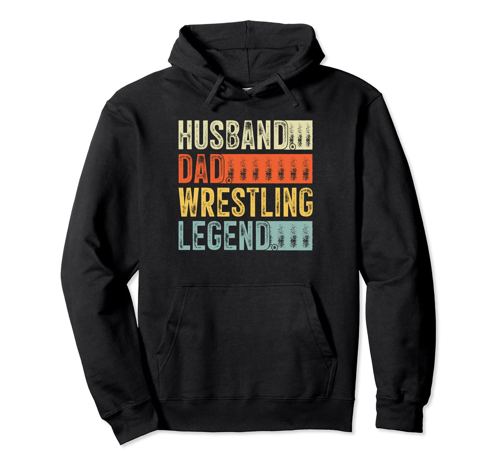 Husband Dad Wrestling Legend Funny Hoodie - Minimalist Print Unisex - T-Shirt, Sweatshirt, Hoodie