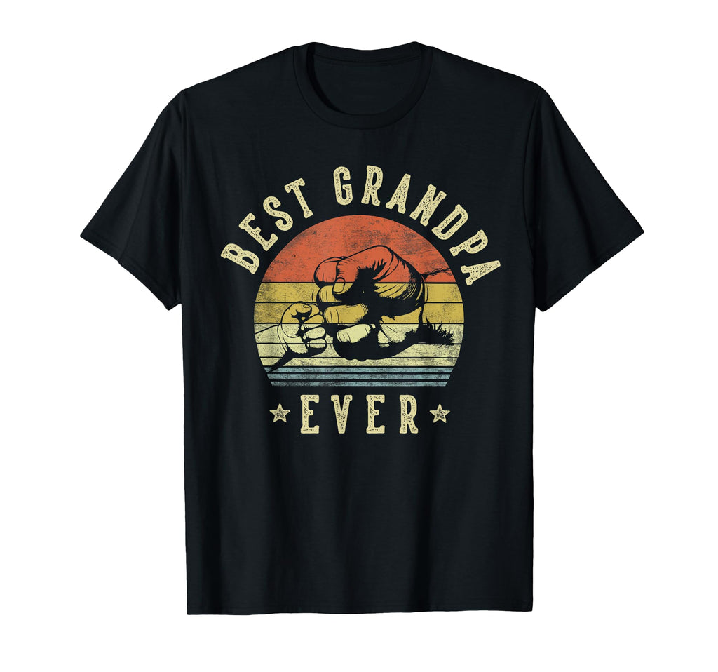 Best Grandpa Ever Fist Bump Grandpa T-Shirt - Unique Graphic Unisex - T-Shirt, Sweatshirt, Hoodie