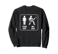 Your Dad Vs My Dad Funny Dad Guitar Sweatshirt - Graphic Print Unisex - T-Shirt, Sweatshirt, Hoodie