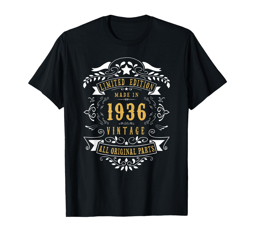 90Th Birthday 90 Year Old Born 1936 90 T-Shirt - Trendy Graphic Unisex - T-Shirt, Sweatshirt, Hoodie