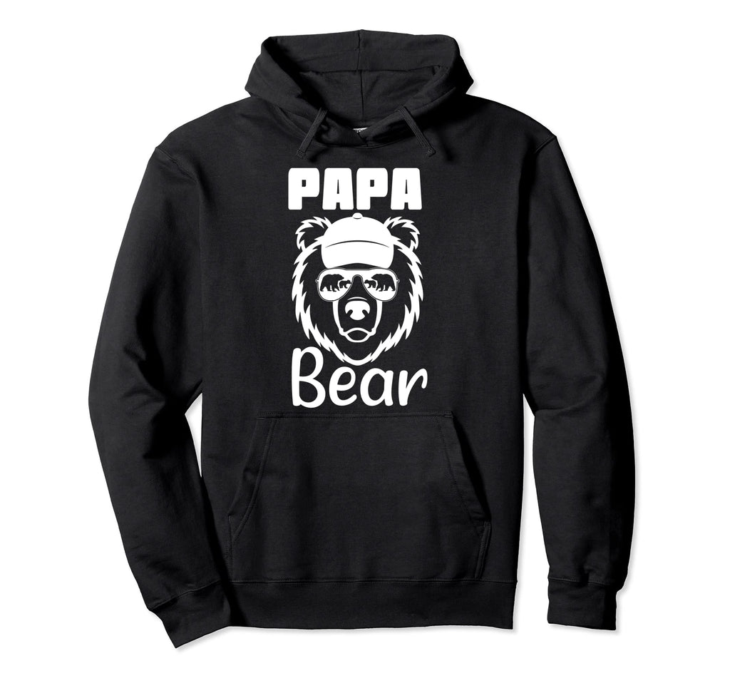 Papa Bear Dad Father Bear Hoodie - Graphic Print Unisex - T-Shirt, Sweatshirt, Hoodie