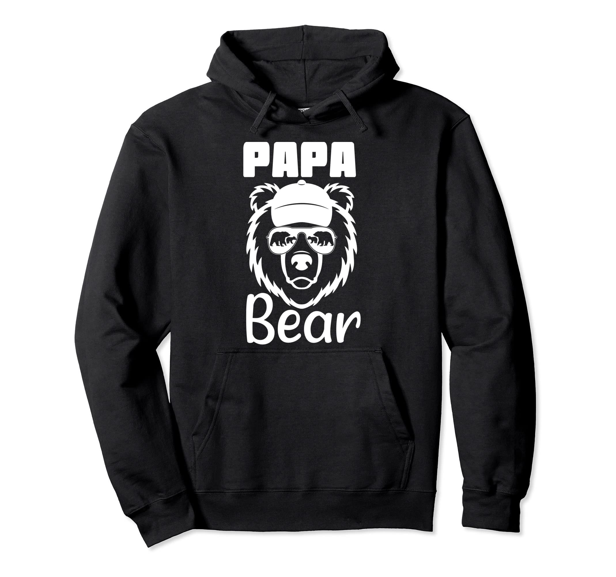 Papa Bear Dad Father Bear Hoodie - Graphic Print Unisex - T-Shirt, Sweatshirt, Hoodie