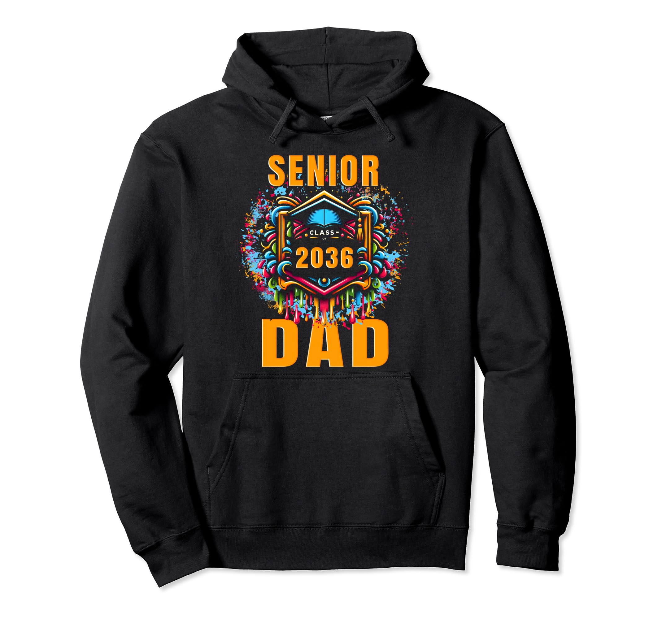 Senior Dad 2036 Proud Dad Class 2036 Dad Hoodie - Unique Graphic Unisex - T-Shirt, Sweatshirt, Hoodie