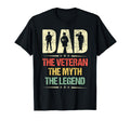 Dad Veteran Myth Legend T-Shirt - Aesthetic Graphic Men Women - T-Shirt, Sweatshirt, Hoodie