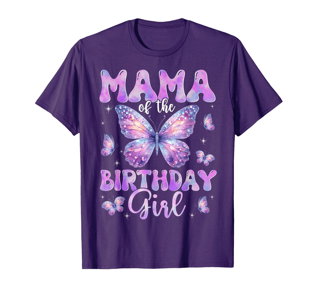 Mama Birthday Butterfly Family T-Shirt - Aesthetic Graphic for Adults - T-Shirt, Sweatshirt, Hoodie