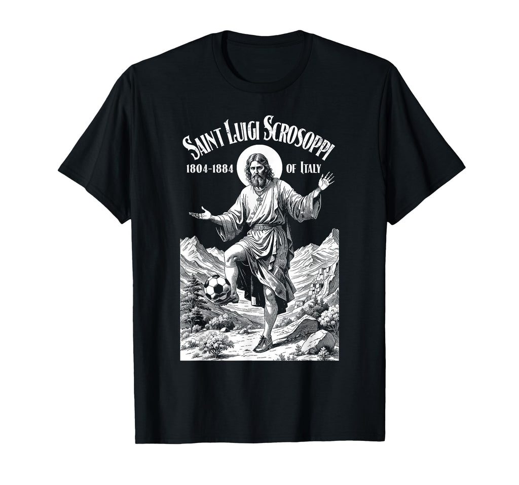 Soccer Player Patron Saint Luigi T-Shirt - Novelty Apparel Unisex - T-Shirt, Sweatshirt, Hoodie