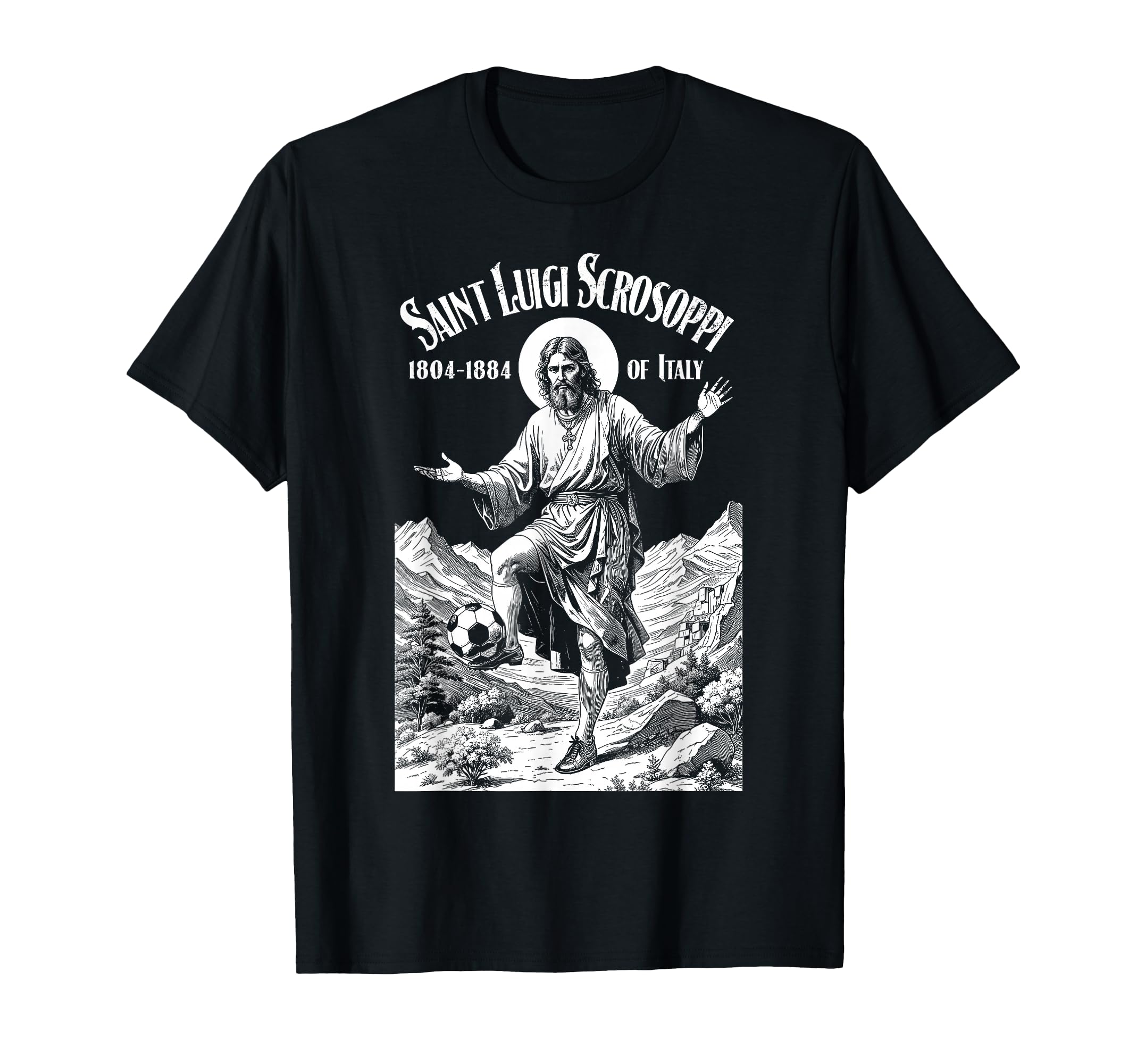 Soccer Player Patron Saint Luigi T-Shirt - Novelty Apparel Unisex - T-Shirt, Sweatshirt, Hoodie