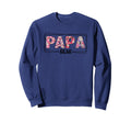 Papa Bear Colorful Floral Display Sweatshirt - Streetwear Style Unisex - T-Shirt, Sweatshirt, Hoodie