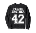 Number 42 Custom Proud Soccer Futbol Sweatshirt - Graphic Print Unisex - T-Shirt, Sweatshirt, Hoodie