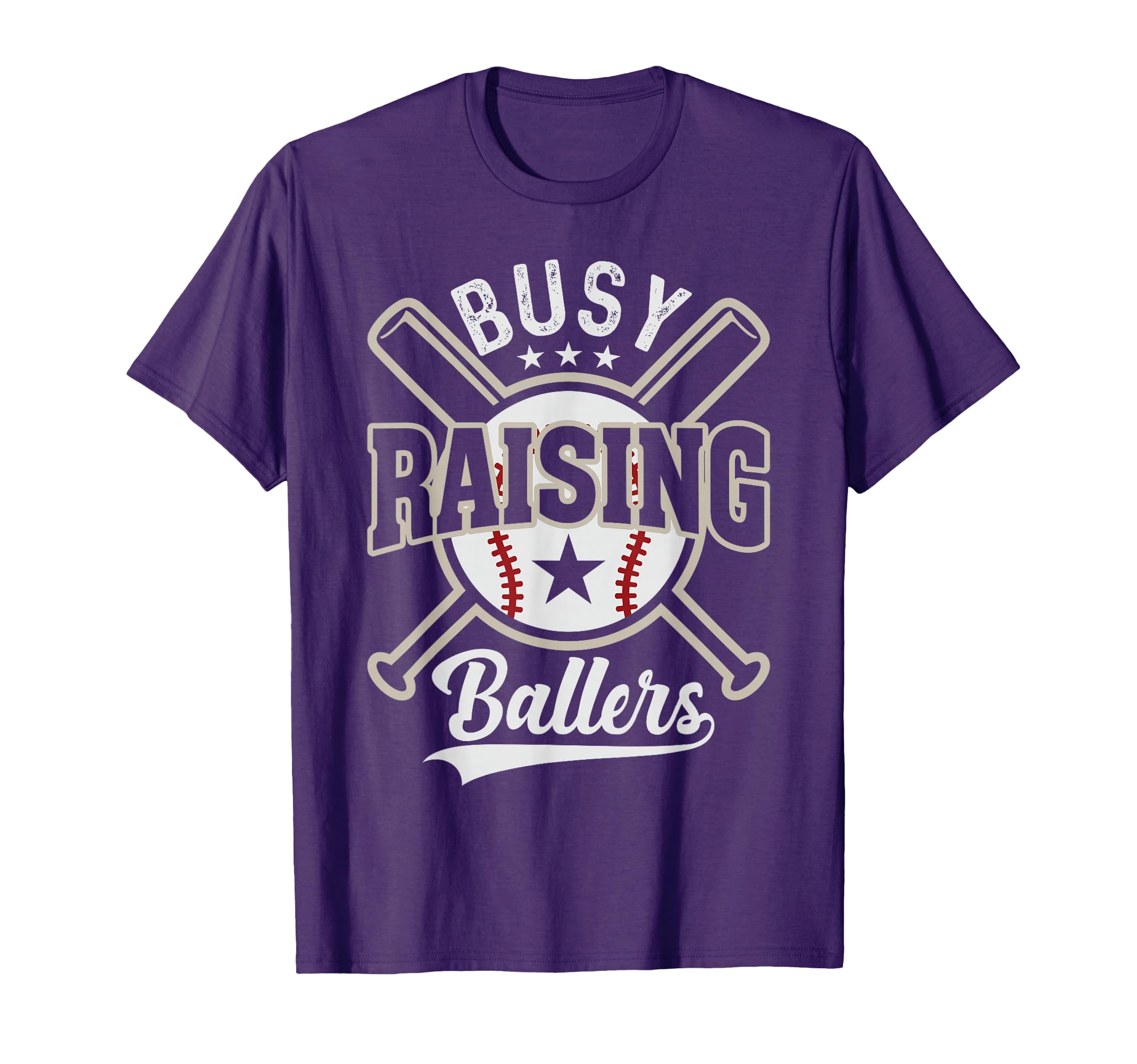 Funny Baseball Busy Raising Ballers T-Shirt - Minimalist Print Men Women - T-Shirt, Sweatshirt, Hoodie