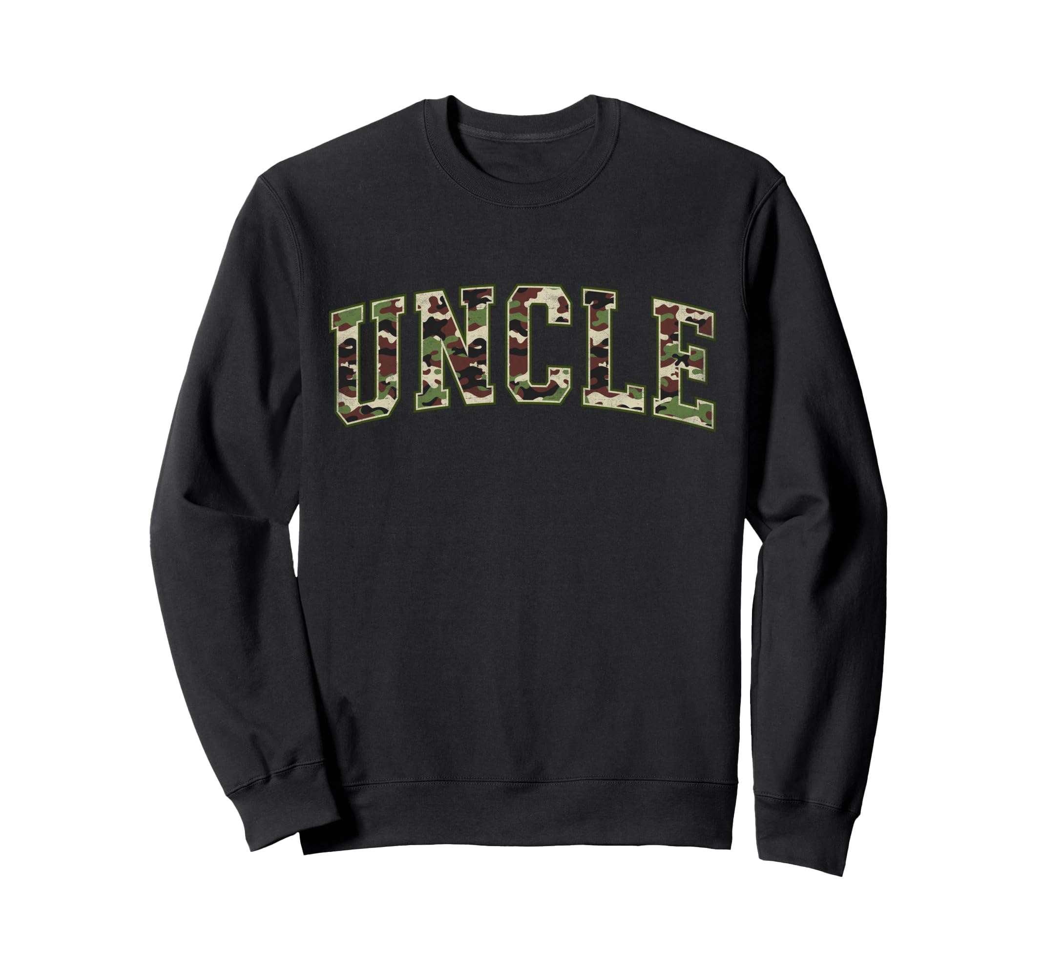Camo Uncle Camourflage Varsity Sweatshirt - Novelty Apparel for Adults - T-Shirt, Sweatshirt, Hoodie