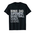 Bonus Dad Superhero Basketball Coach Hoodie - Trendy Graphic for Adults - T-Shirt, Sweatshirt, Hoodie