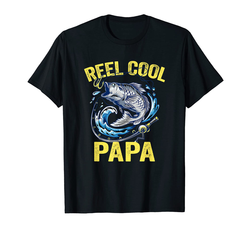 Reel Papa Fishing Fathers Day T-Shirt - Casual Everyday Wear for Adults - T-Shirt, Sweatshirt, Hoodie