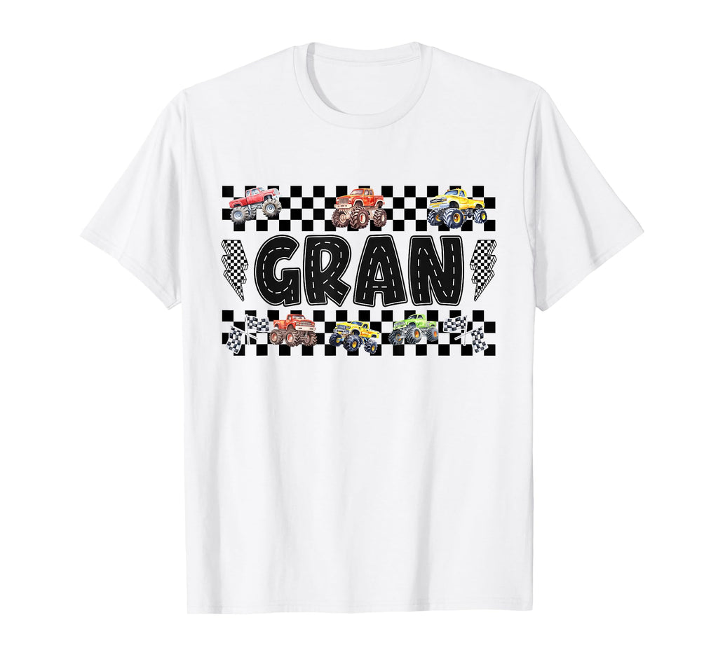 Gran Monster Truck Family Crew Birthday T-Shirt - Graphic Print for Adults - T-Shirt, Sweatshirt, Hoodie