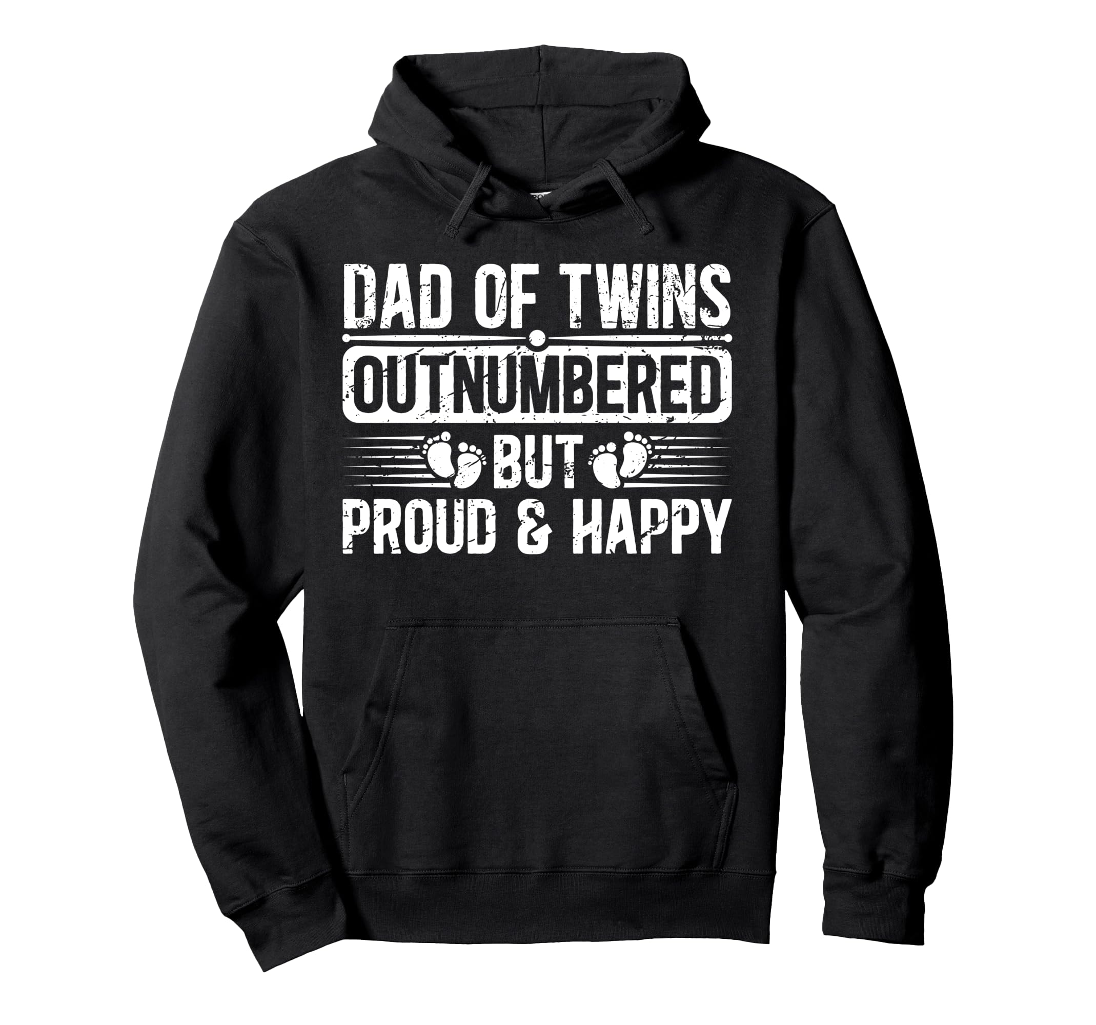 Twin Dad Twins Outnumbered Twin Father Hoodie - Novelty Apparel Unisex - T-Shirt, Sweatshirt, Hoodie