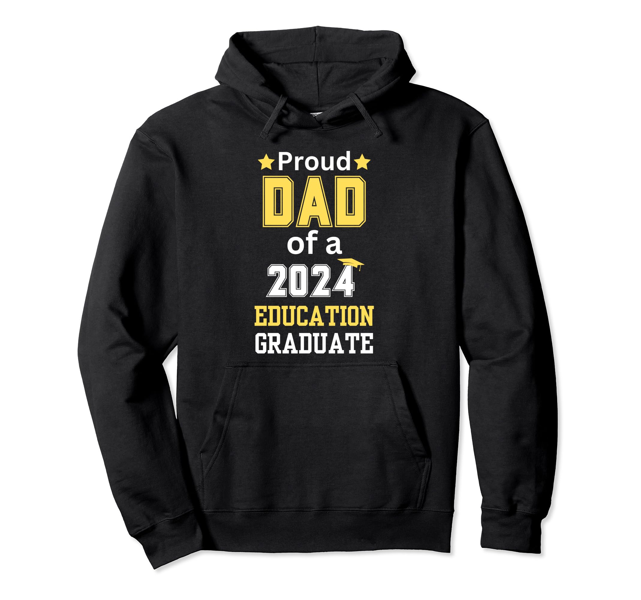 Proud Dad Class 2024 Education Graduate Hoodie - Custom Art Print Unisex - T-Shirt, Sweatshirt, Hoodie
