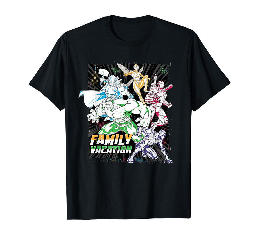 Marvel Avengers Family Vacation Trip T-Shirt - Casual Everyday Wear Unisex - T-Shirt, Sweatshirt, Hoodie