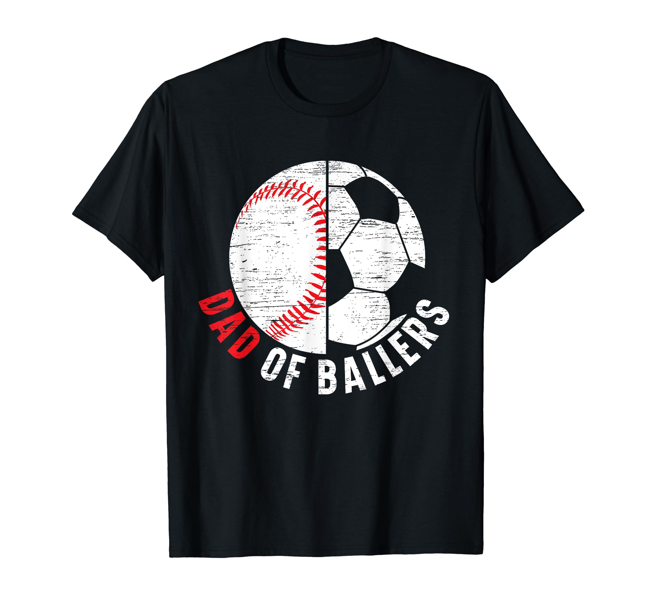 Dad Ballers Fathers Day Sport Lover T-Shirt - Custom Art Print for Adults - T-Shirt, Sweatshirt, Hoodie