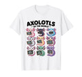 Axolotls World Kawaii Axolotl T-Shirt - Aesthetic Graphic Unisex - T-Shirt, Sweatshirt, Hoodie